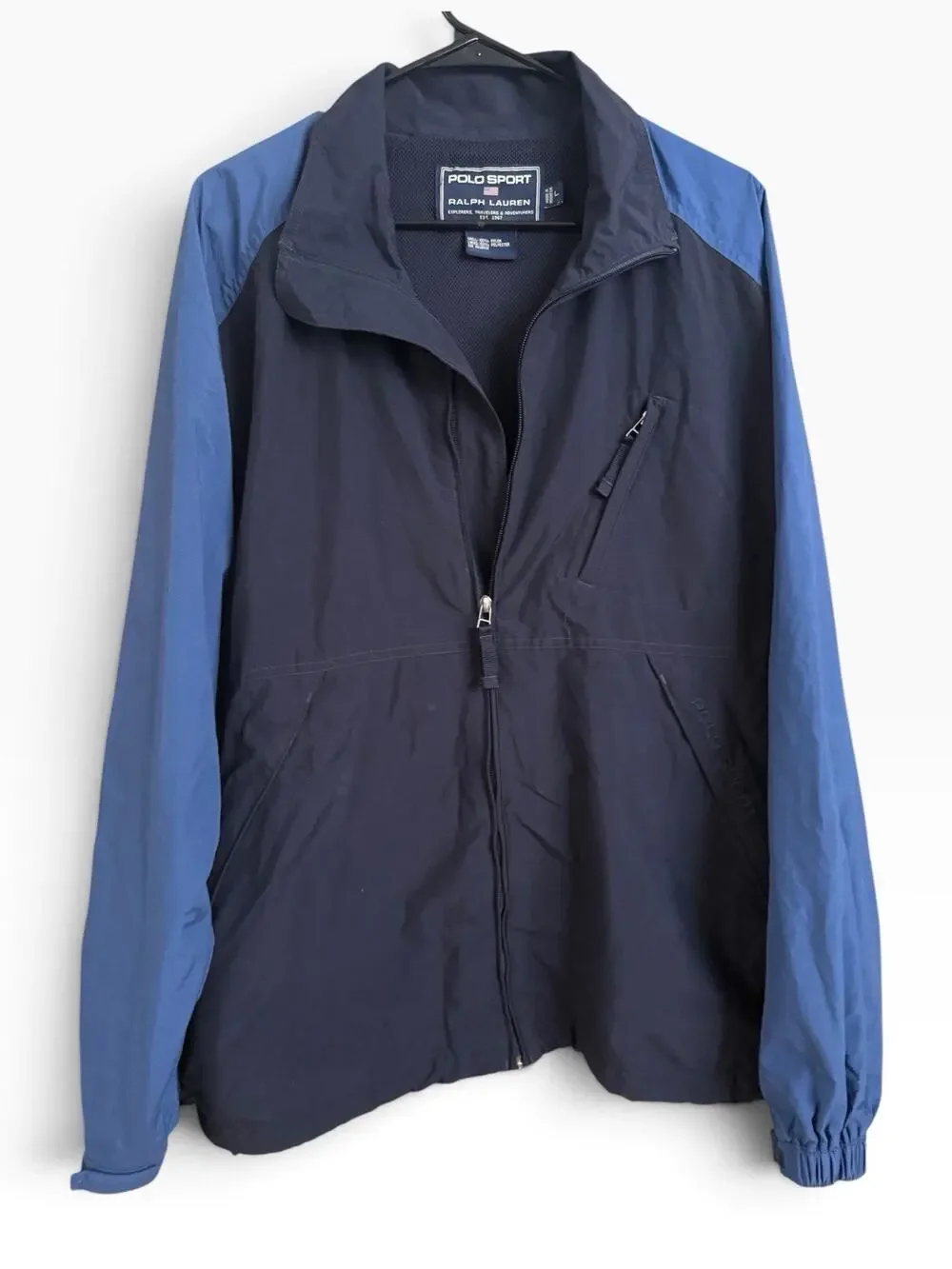 Vintage Y2K Polo Sport Ralph Lauren Technical Windbreaker Jacket L